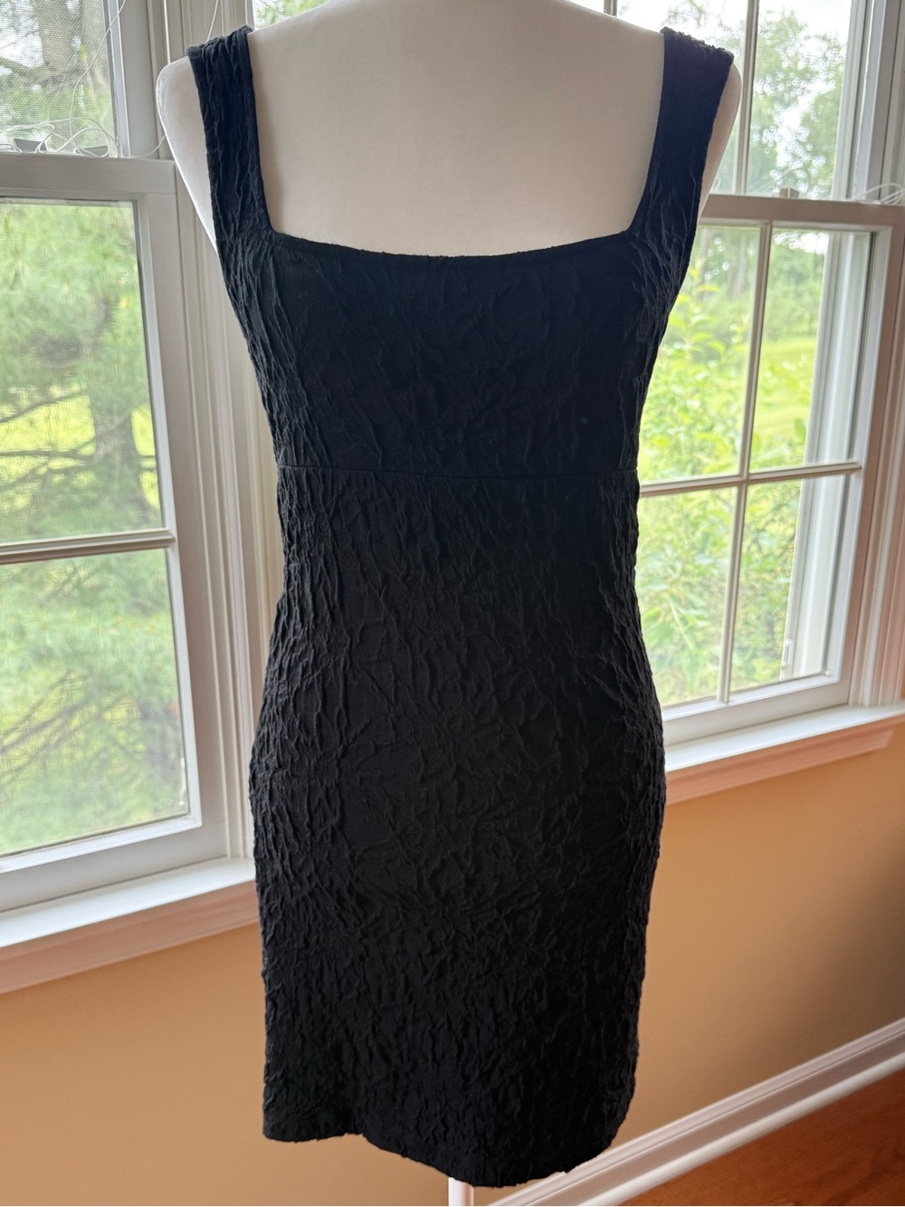 Free People Body Con Crinkle Fabric Mini Dress